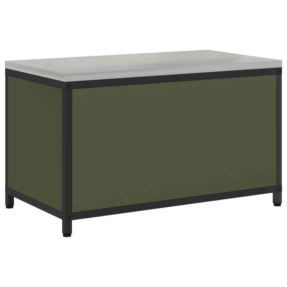 Produktbild för Köksförvaring HATTEM Olivgrön 90 x 50 x 53 cm Stål