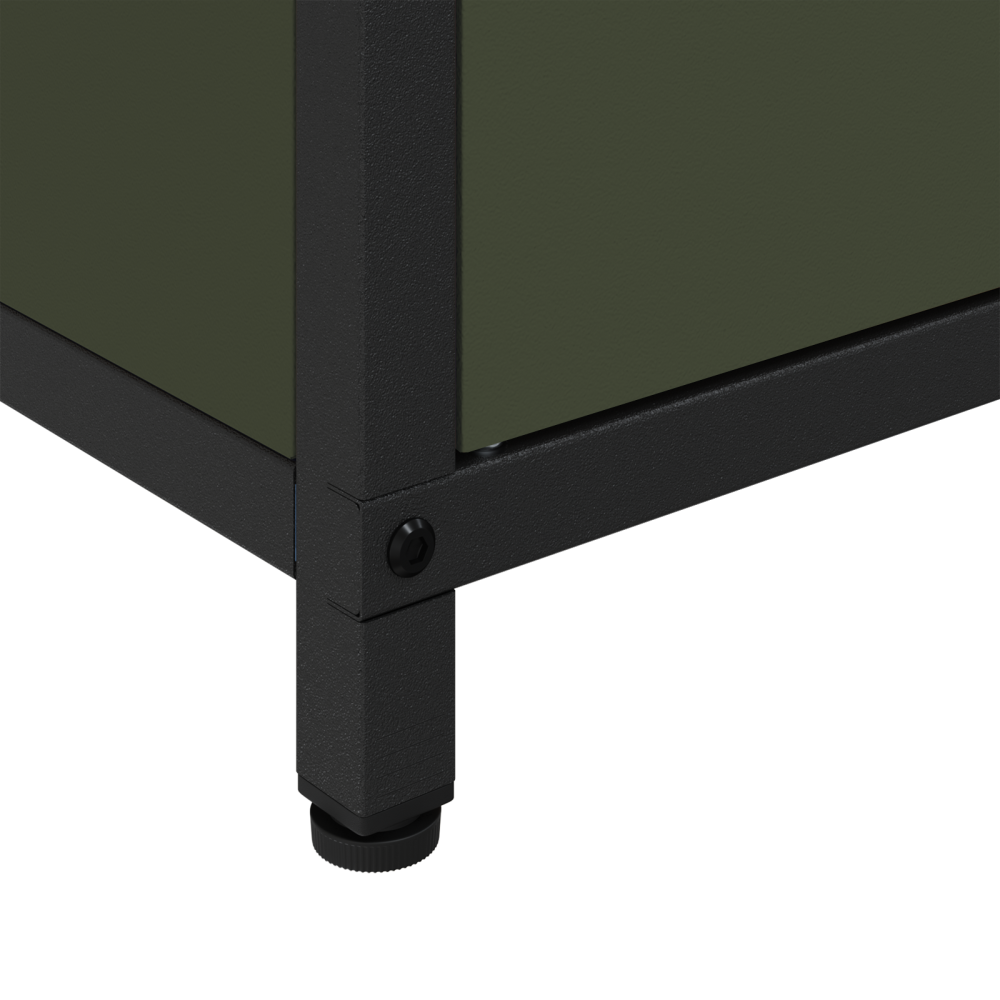 Produktbild för Köksförvaring HATTEM Olivgrön 90 x 50 x 53 cm Stål