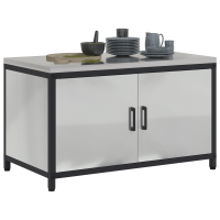 Produktbild för Köksförvaring HATTEM Silver 90 x 50 x 53 cm Stål