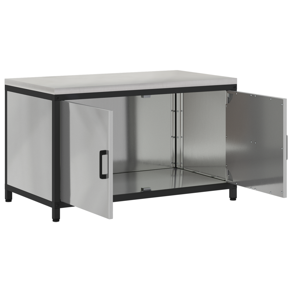 Produktbild för Köksförvaring HATTEM Silver 90 x 50 x 53 cm Stål