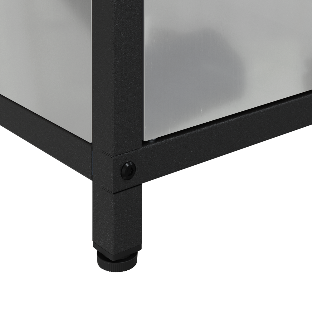 Produktbild för Köksförvaring HATTEM Silver 90 x 50 x 53 cm Stål
