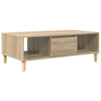 Produktbild för Kaffeebord Sonoma-ek 102 x 55 x 35 cm Konstruerat trä