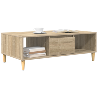 Produktbild för Kaffeebord Sonoma-ek 102 x 55 x 35 cm Konstruerat trä
