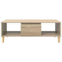 Produktbild för Kaffeebord Sonoma-ek 102 x 55 x 35 cm Konstruerat trä