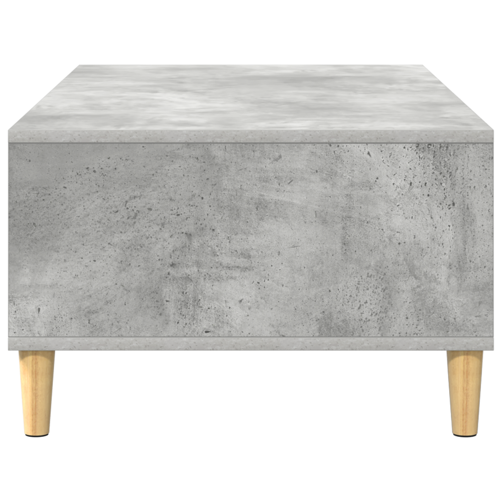 Produktbild för Kaffeebord Betonggrå 102 x 55 x 35 cm Konstruerat trä