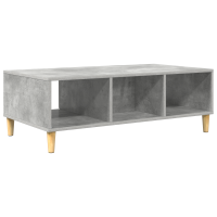 Produktbild för Kaffeebord Betonggrå 102 x 55 x 35 cm Konstruerat trä