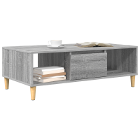 Produktbild för Kaffeebord Grå Sonoma 102 x 55 x 35 cm Konstruerat trä