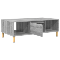 Produktbild för Kaffeebord Grå Sonoma 102 x 55 x 35 cm Konstruerat trä