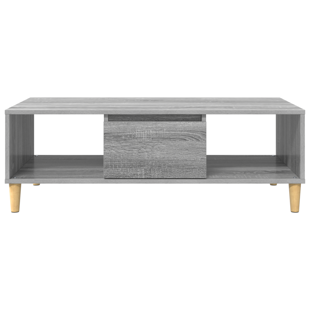 Produktbild för Kaffeebord Grå Sonoma 102 x 55 x 35 cm Konstruerat trä