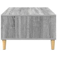 Produktbild för Kaffeebord Grå Sonoma 102 x 55 x 35 cm Konstruerat trä