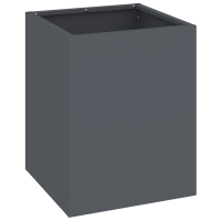 Produktbild för Trädgårdsplanterare Antracit 32 x 32 x 40 cm Kallvalsat stål