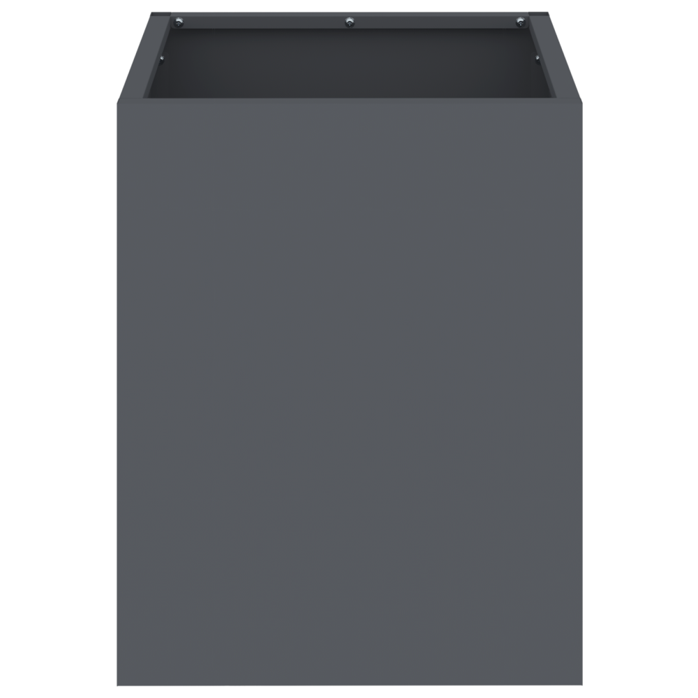 Produktbild för Trädgårdsplanterare Antracit 32 x 32 x 40 cm Kallvalsat stål