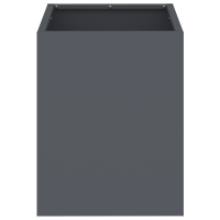 Produktbild för Trädgårdsplanterare Antracit 32 x 32 x 40 cm Kallvalsat stål