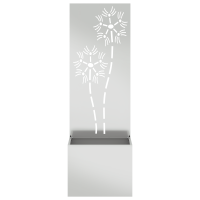 Produktbild för Trädgårds integritetsskärm Silver 50 x 150 cm Galvaniserat stål