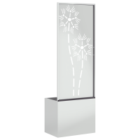 Produktbild för Trädgårds integritetsskärm Silver 50 x 150 cm Galvaniserat stål