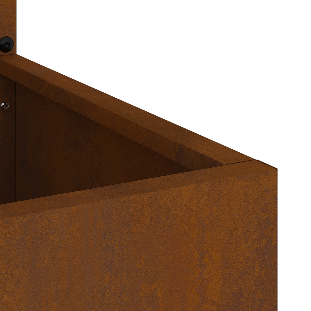 Produktbild för Trädgårds integritetsskärm Rostig 50 x 32 x 150 cm cortenstål