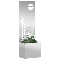 Produktbild för Trädgårds integritetsskärm Fiskfjäll Silver 50 x 32 x 150 cm