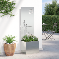 Produktbild för Trädgårds integritetsskärm Fiskfjäll Silver 50 x 32 x 150 cm