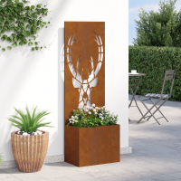 Produktbild för Trädgårds integritetsskärm Djurtryck Rostig 50 x 150 cm