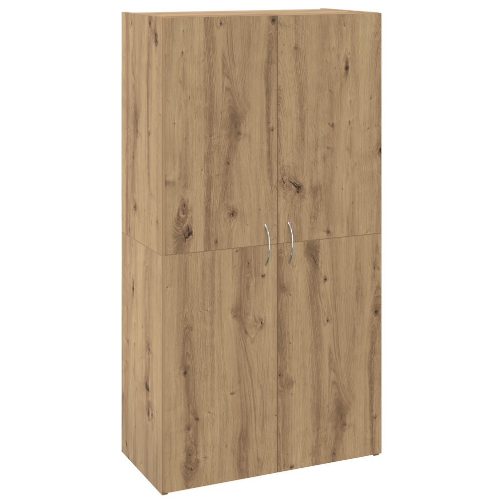Produktbild för Kontorsskåp Gammalt trä 60 x 32 x 115 cm Konstruerat trä