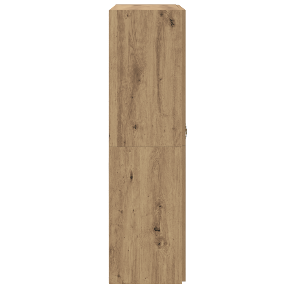 Produktbild för Kontorsskåp Gammalt trä 60 x 32 x 115 cm Konstruerat trä
