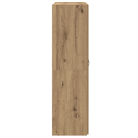 Produktbild för Kontorsskåp Gammalt trä 60 x 32 x 115 cm Konstruerat trä