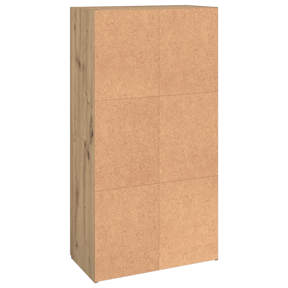 Produktbild för Kontorsskåp Gammalt trä 60 x 32 x 115 cm Konstruerat trä