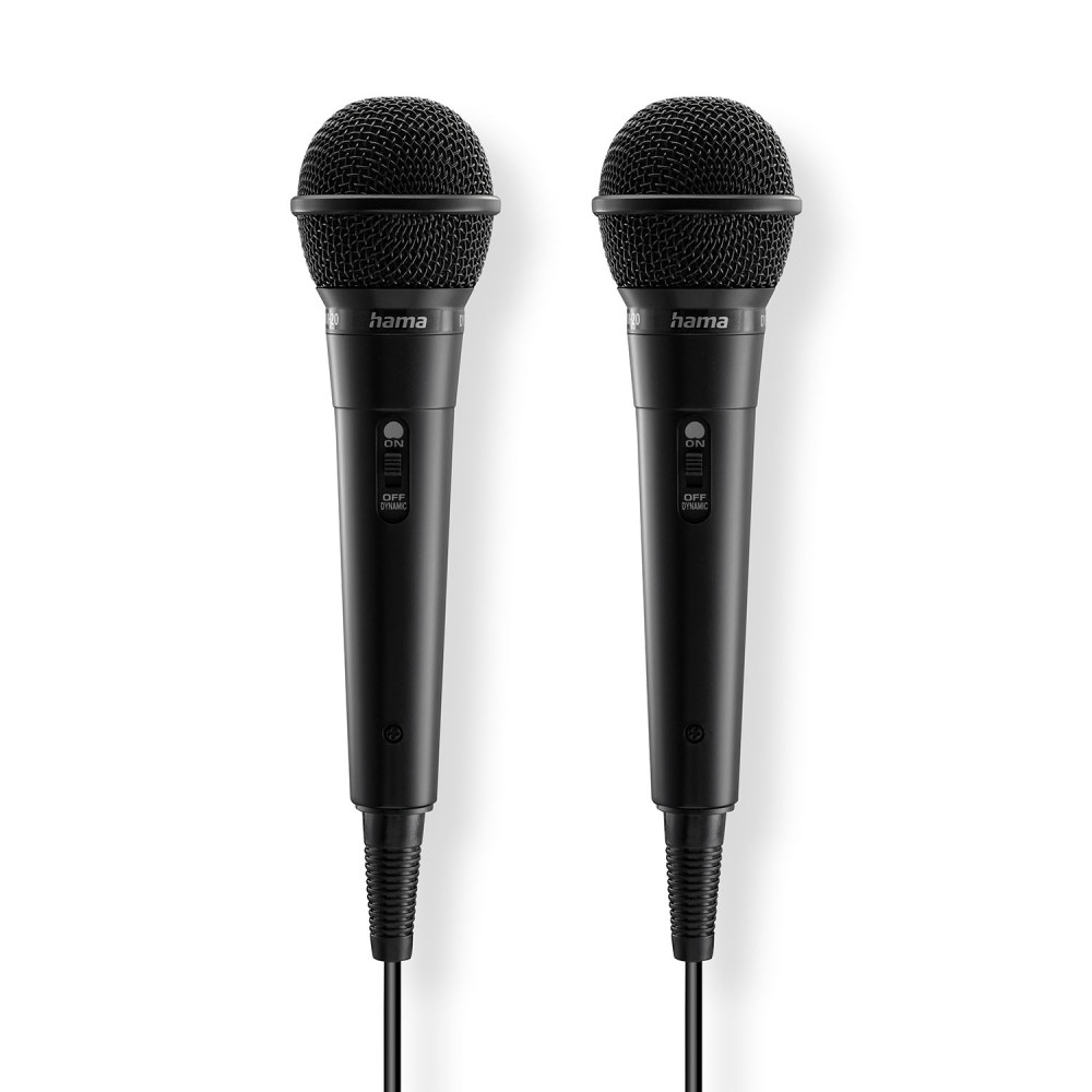 Produktbild för Dynamic Microphone Mono 2-pack Black