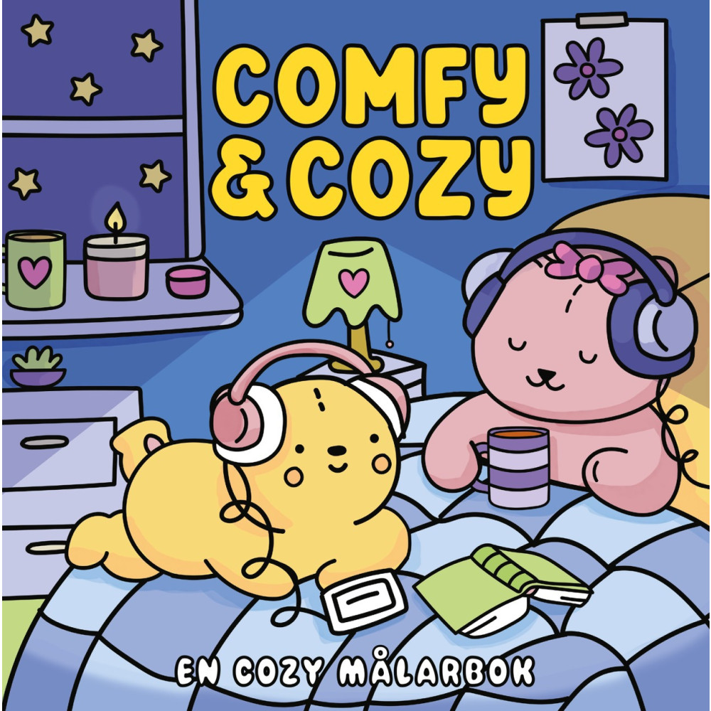 Produktbild för Comfy & Cozy. En cozy målarbok (häftad)