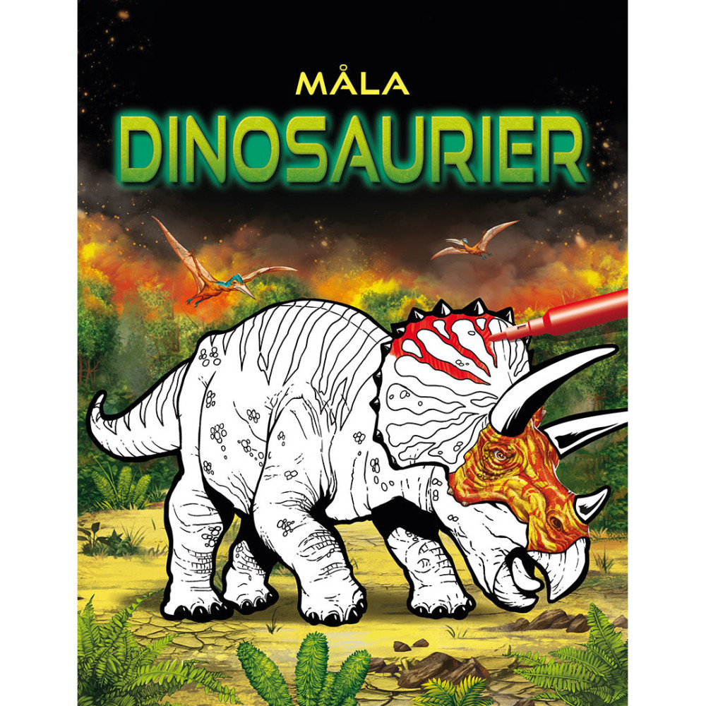Produktbild för Måla dinosaurier