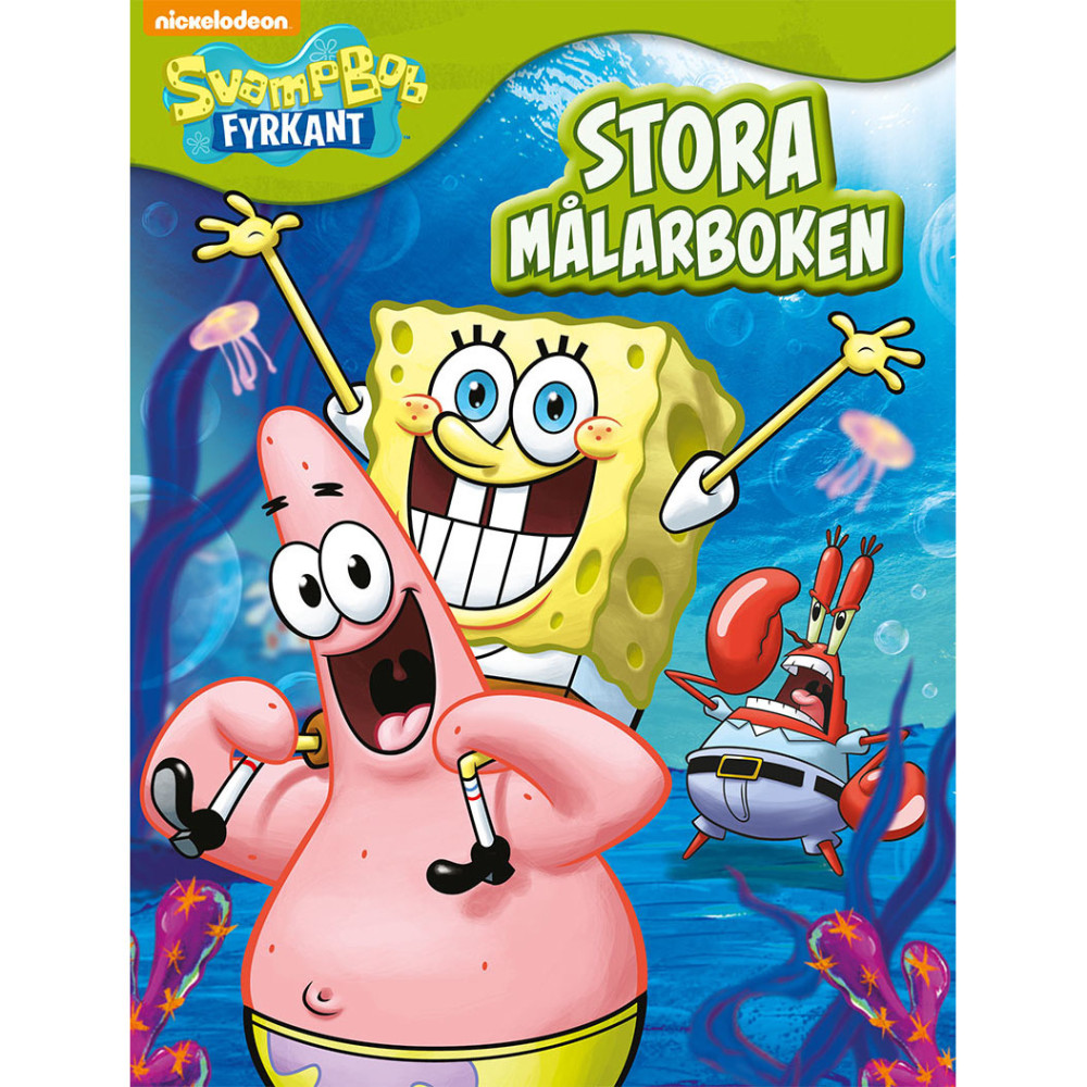 Produktbild för SvampBob Fyrkant: Stora målarboken