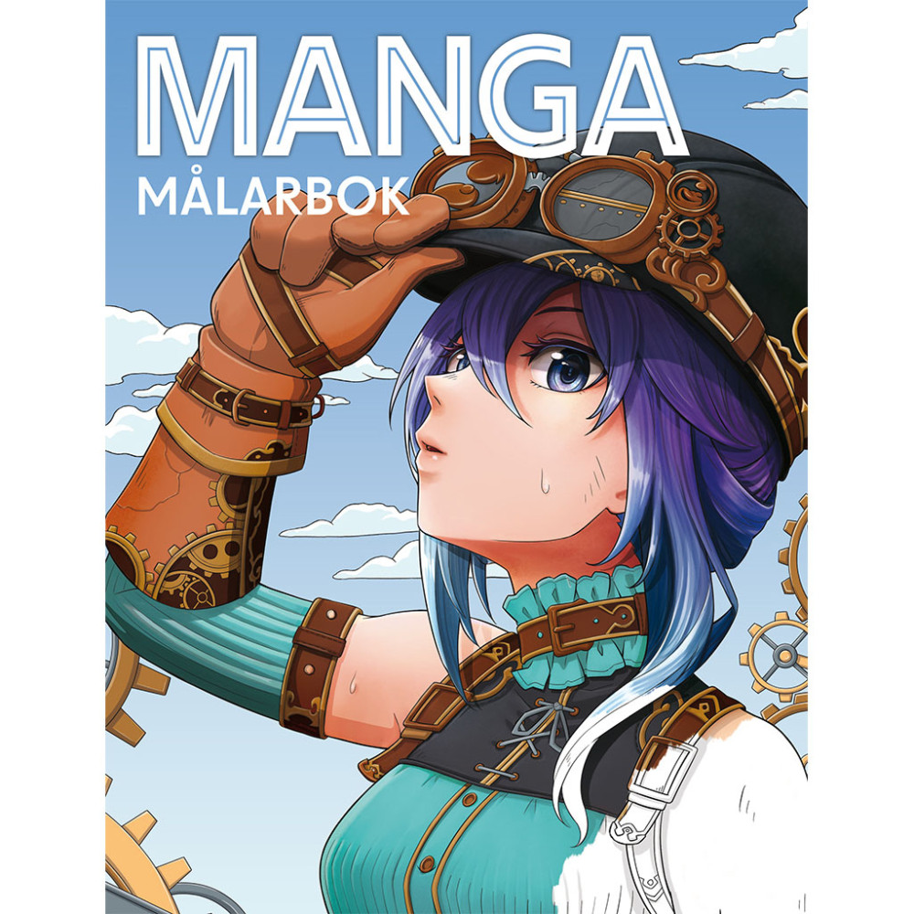 Produktbild för Manga målarbok