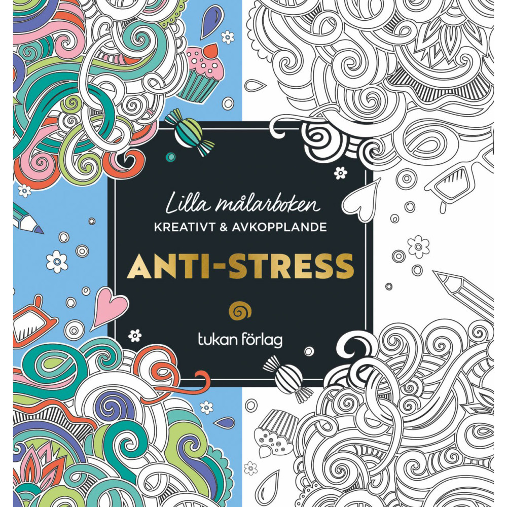 Produktbild för Målarbok för vuxna : Anti-stress