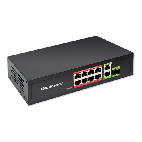 Qoltec Qoltec - switch - 8 portar - ohanterad
