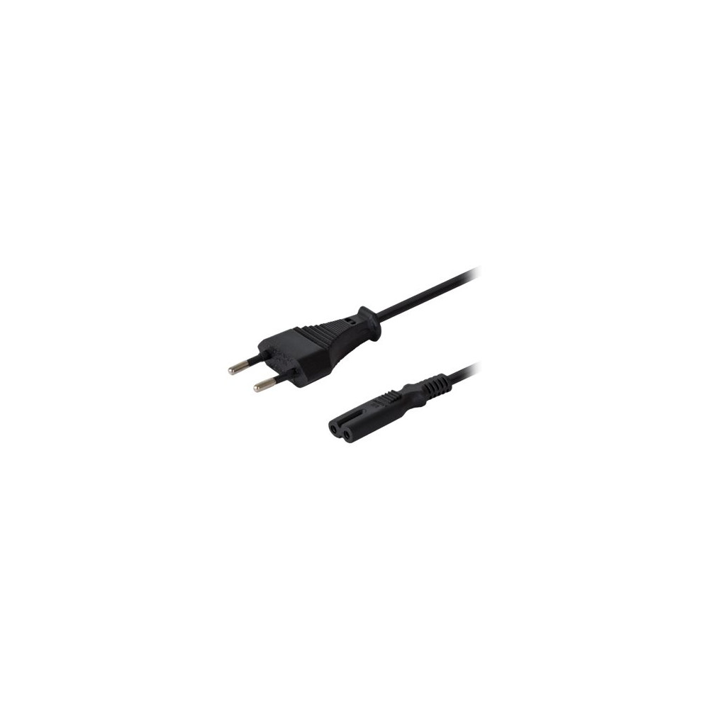 Produktbild för SAVIO CL-97 - strömkabel - Eurokontakt till power IEC 60320 C7 - 1.2 m