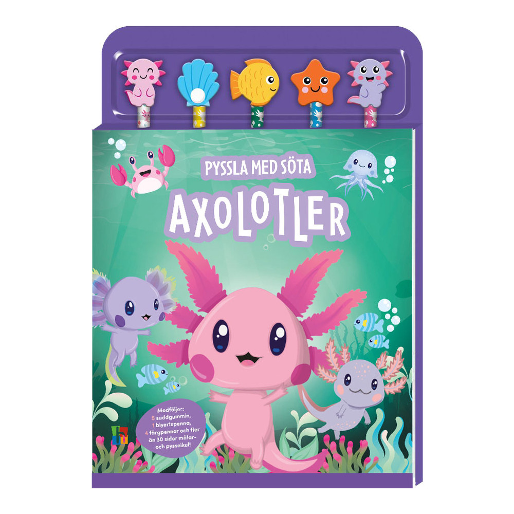 Produktbild för Pyssla med söta axolotler