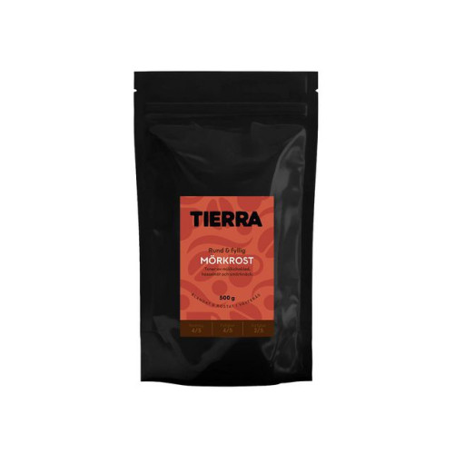 TIERRA VERDE Kaffe TIERRA Mörkrost Malet 500g