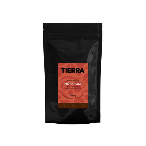 TIERRA VERDE Kaffe TIERRA Mörkrost Hela Bönor 1kg