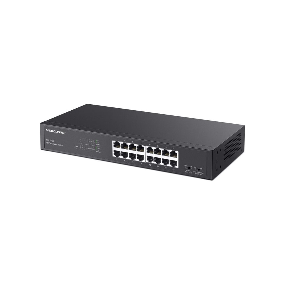 Produktbild för Mercusys MS116GS V1 - switch - 16 portar - rackmonterbar