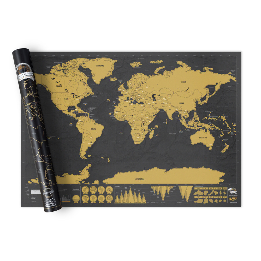 Produktbild för Scratch Map Deluxe