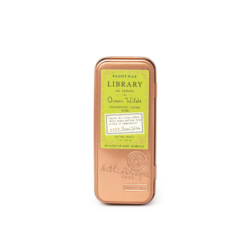 Paddywax Ljus Travel Tin Oscar Wilde