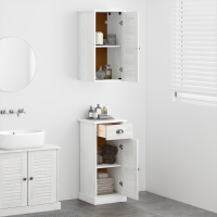 Produktbild för Badrumsskåp VIGO 2 pcs Vit och antikvit 37 x 34 x 80 cm