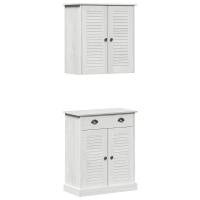 Produktbild för Badrumsmöbelset VIGO 2 pcs Vit och antikvit 67,5 x 34 x 80 cm