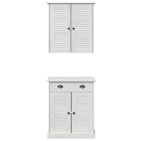 Produktbild för Badrumsmöbelset VIGO 2 pcs Vit och antikvit 67,5 x 34 x 80 cm