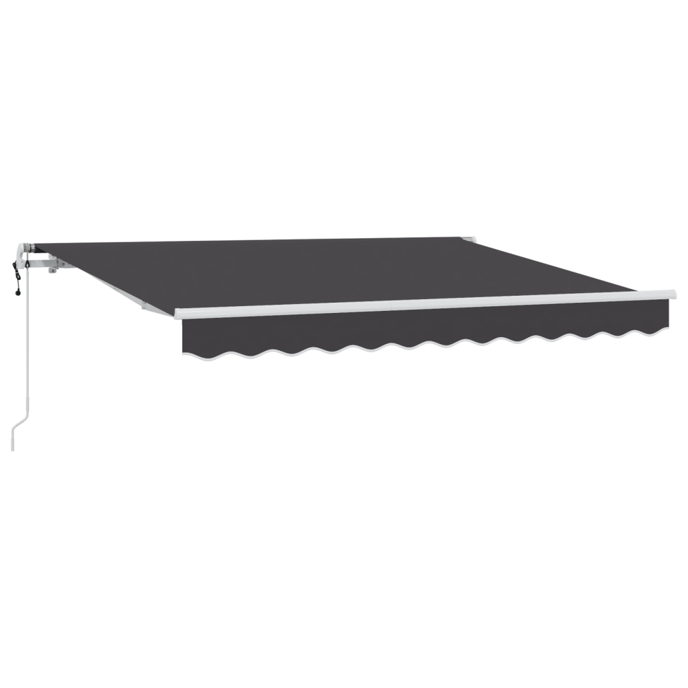 Produktbild för Utfällbar markis Antracit 300 x 200 cm tyg