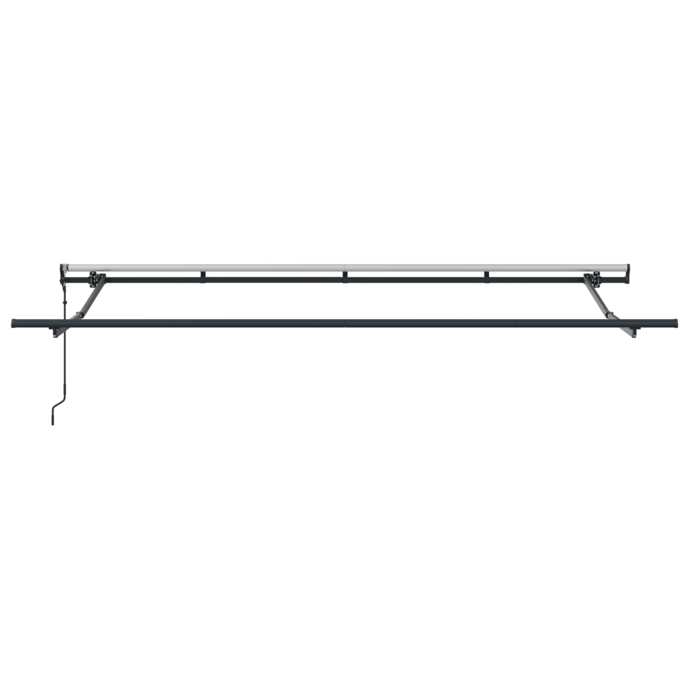 Produktbild för Utfällbar markis Blå 350 x 200 cm tyg
