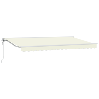 Produktbild för Markisram Kräm 350 x 200 cm Polyester med PU-beläggning