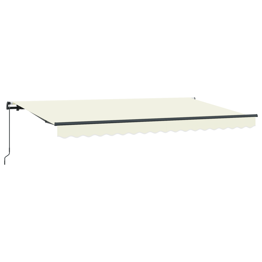 Produktbild för Utfällbar markis Kräm 350 x 200 cm tyg