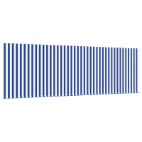 Produktbild för Utfällbar markis Randig Blå 350 x 200 cm tyg