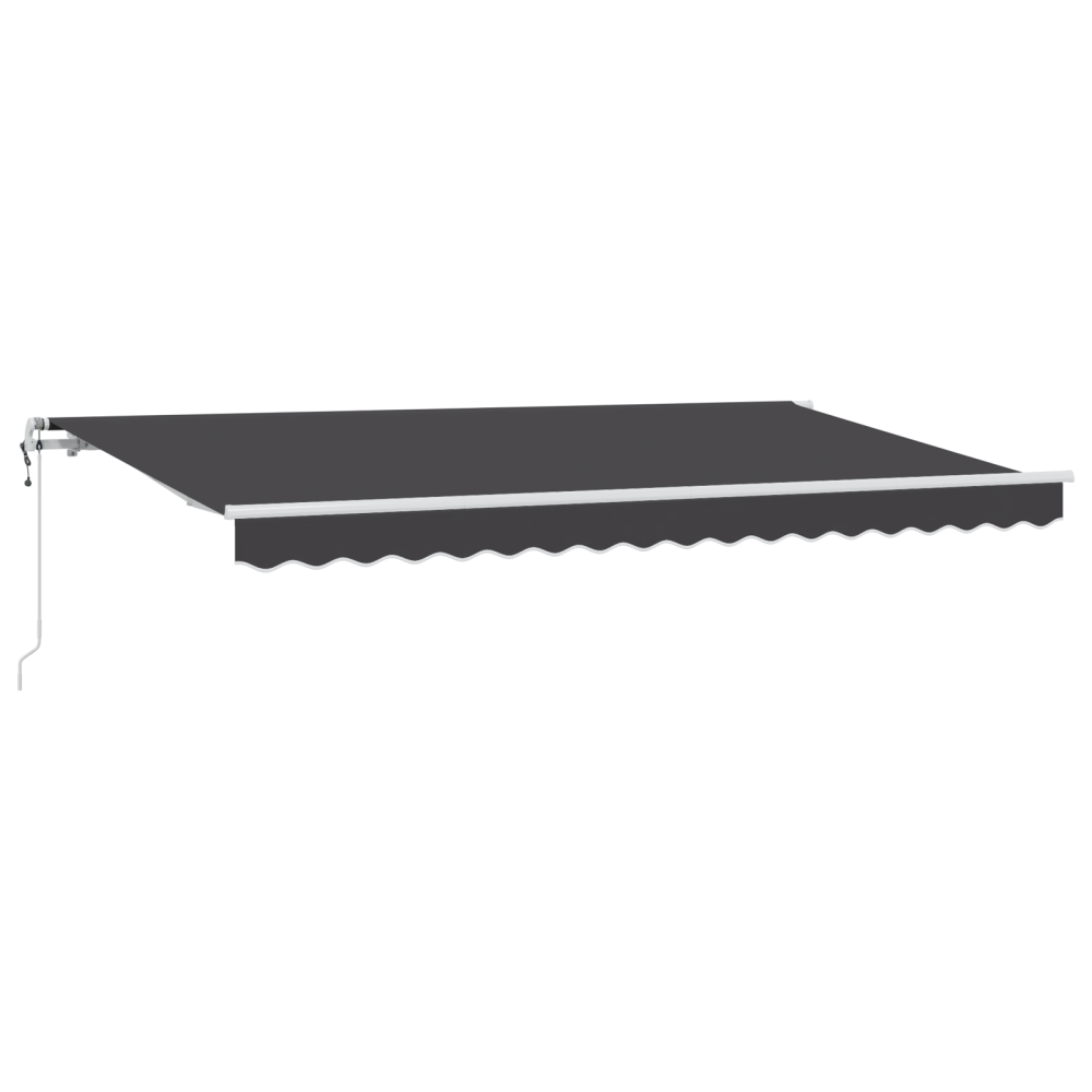 Produktbild för Utfällbar markis Antracit 350 x 200 cm tyg